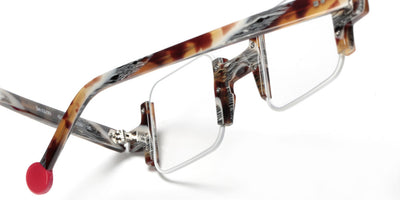 Sabine Be® Be Square - Satin White / Shiny Vintage Tortoise Eyeglasses