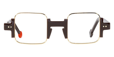 Sabine Be® Be Square - Shiny Dark Choco / Polished Pale Gold Eyeglasses