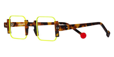 Sabine Be® Be Square - Shiny Fawn Tortoise / Satin Neon Yellow Eyeglasses