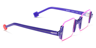 Sabine Be® Be Square - Shiny Purple / Satin Neon Pink Eyeglasses