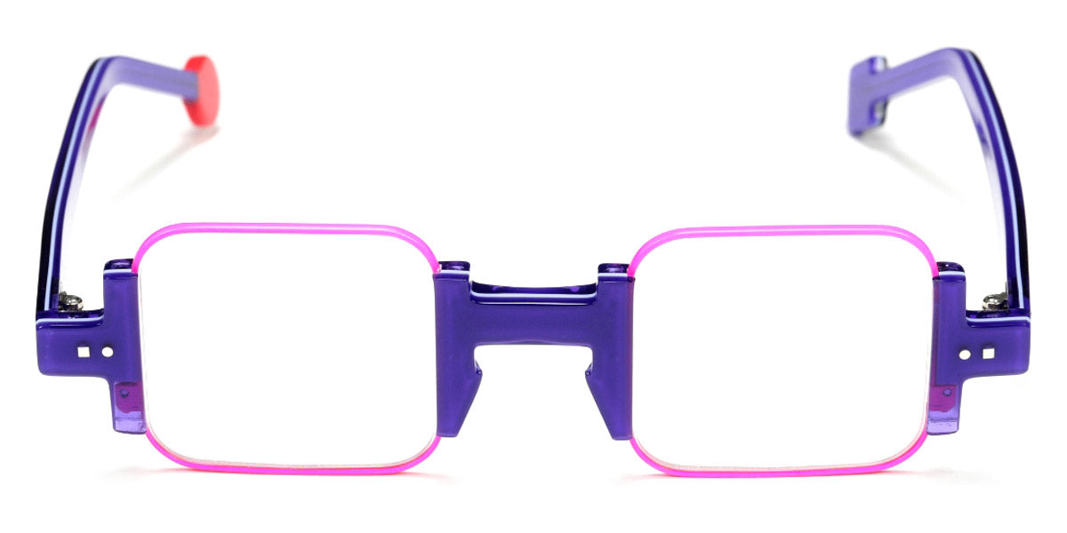 Sabine Be® Be Square - Shiny Purple / Satin Neon Pink Eyeglasses