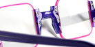 Sabine Be® Be Square - Shiny Purple / Satin Neon Pink Eyeglasses
