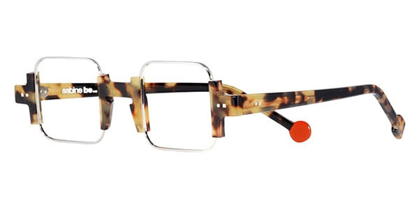 Sabine Be® Be Square - Shiny Tokyo Tortoise / Polished Palladium Eyeglasses