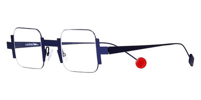 Sabine Be® Be Square Slim - Satin Navy Blue Eyeglasses