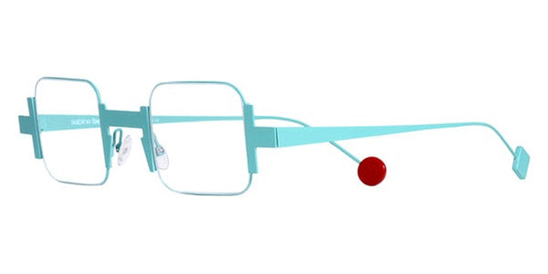 Sabine Be® Be Square Slim - Satin Turquoise Eyeglasses