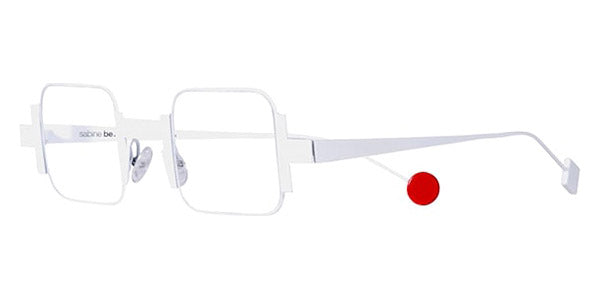 Sabine Be® Be Square Slim - Satin White Eyeglasses