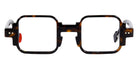 Sabine Be® Be Square Swell - Shiny Dark Tortoise / White / Shiny Dark Tortoise Eyeglasses