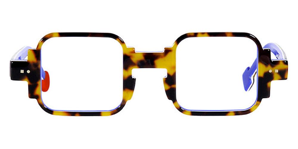 Sabine Be® Be Square Swell - Shiny Tokyo Tortoise / White / Shiny Blue Majorelle Eyeglasses