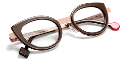 Sabine Be® Be String - Matt Glossy Brown / Satin Nude Eyeglasses