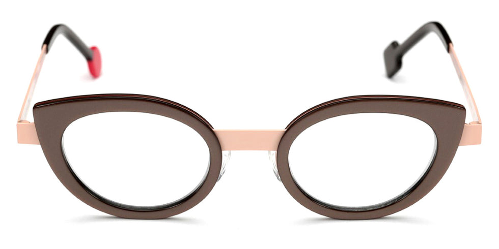 Sabine Be® Be String - Matt Glossy Brown / Satin Nude Eyeglasses