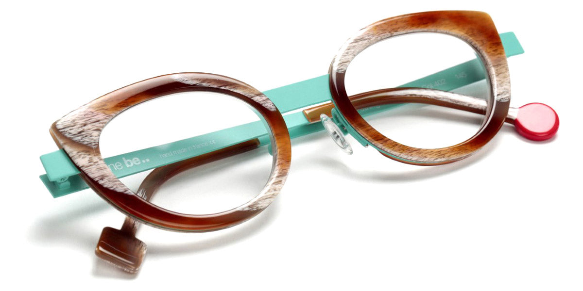 Sabine Be® Be String - Shiny Vintage Horn / Satin Turquoise Eyeglasses