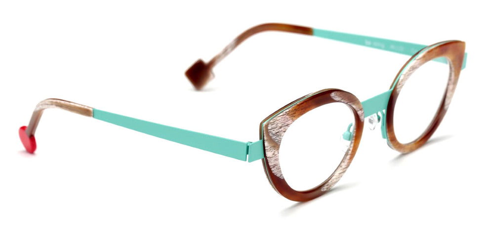 Sabine Be® Be String - Shiny Vintage Horn / Satin Turquoise Eyeglasses