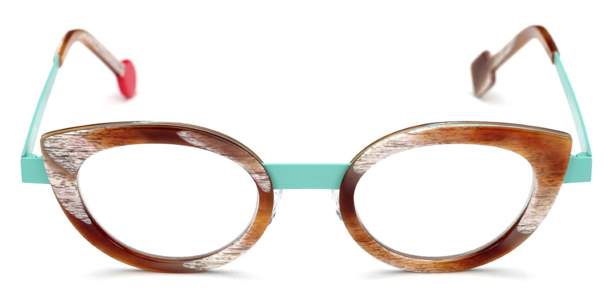 Sabine Be® Be String - Shiny Vintage Horn / Satin Turquoise Eyeglasses