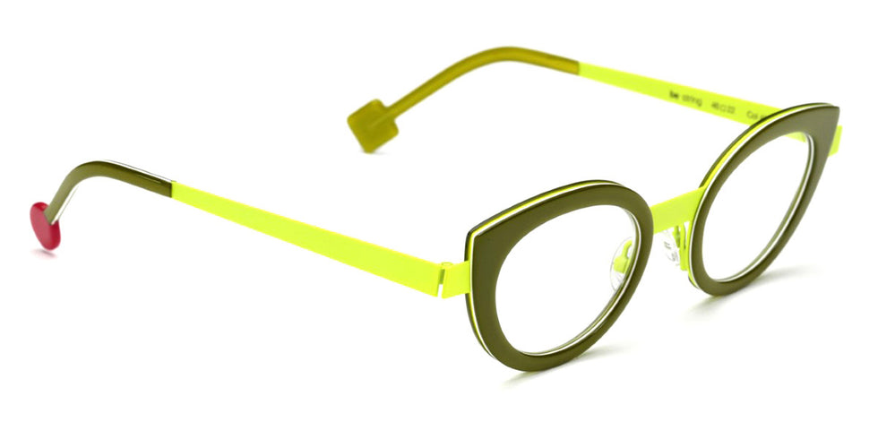 Sabine Be® Be String - Shiny Translucent Light Green / Neon Yellow Satin Eyeglasses
