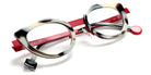 Sabine Be® Be String - Shiny Horn / Satin Red Eyeglasses