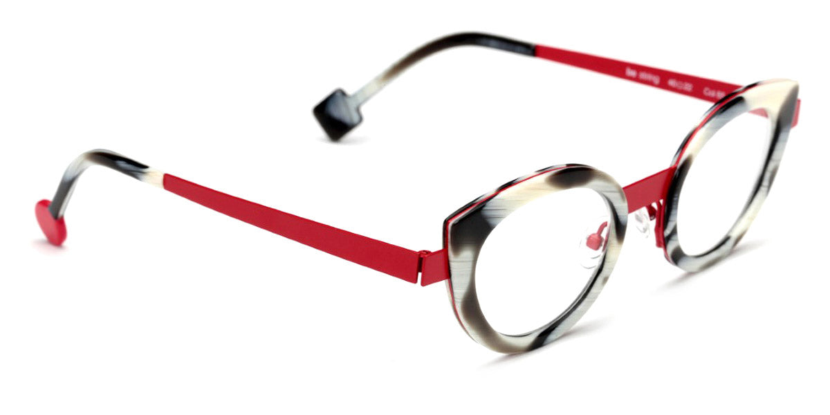 Sabine Be® Be String - Shiny Horn / Satin Red Eyeglasses