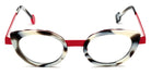 Sabine Be® Be String - Shiny Horn / Satin Red Eyeglasses