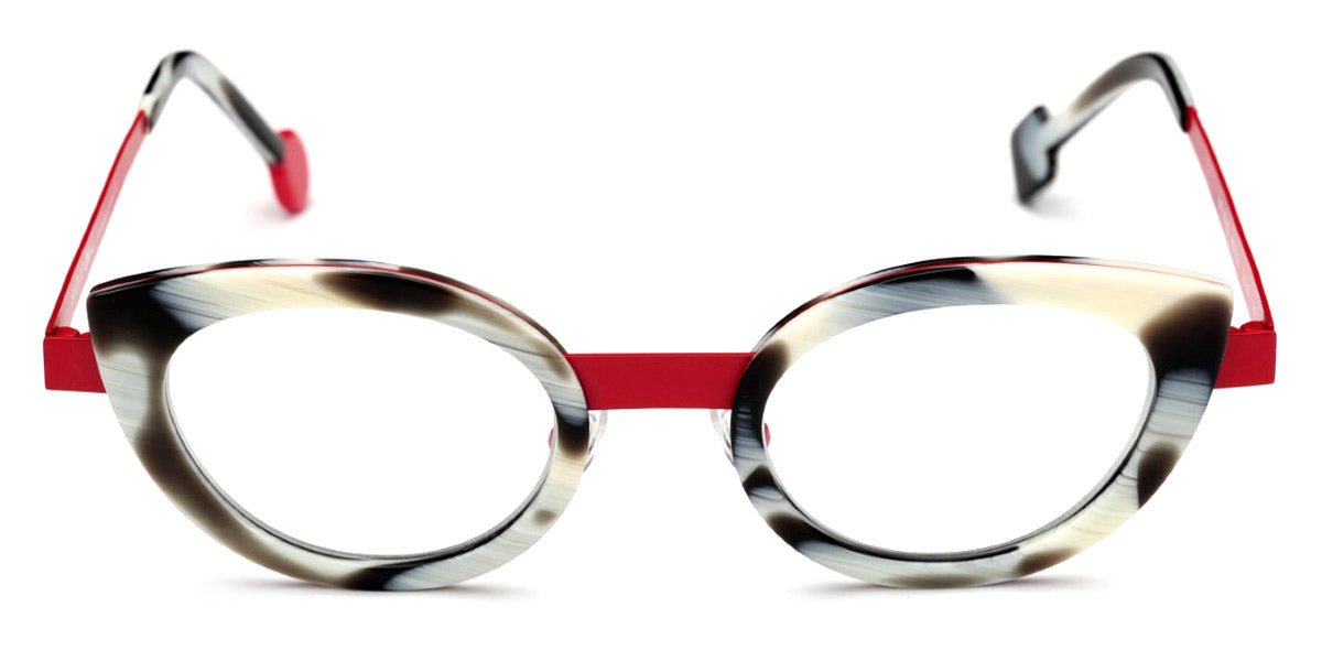 Sabine Be® Be String - Shiny Horn / Satin Red Eyeglasses