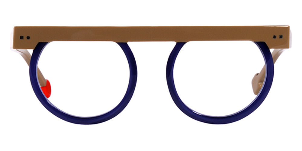 Sabine Be® Be Strong By Mina - Shiny Solid Beige Shiny Navy Blue Eyeglasses