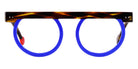 Sabine Be® Be Strong By Mina - Shiny Dark Veined Tortoise / Shiny Blue Majorelle Eyeglasses