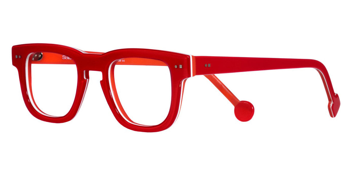 Sabine Be® Be Swag - Shiny Translucent Red / White / Shiny Orange Eyeglasses