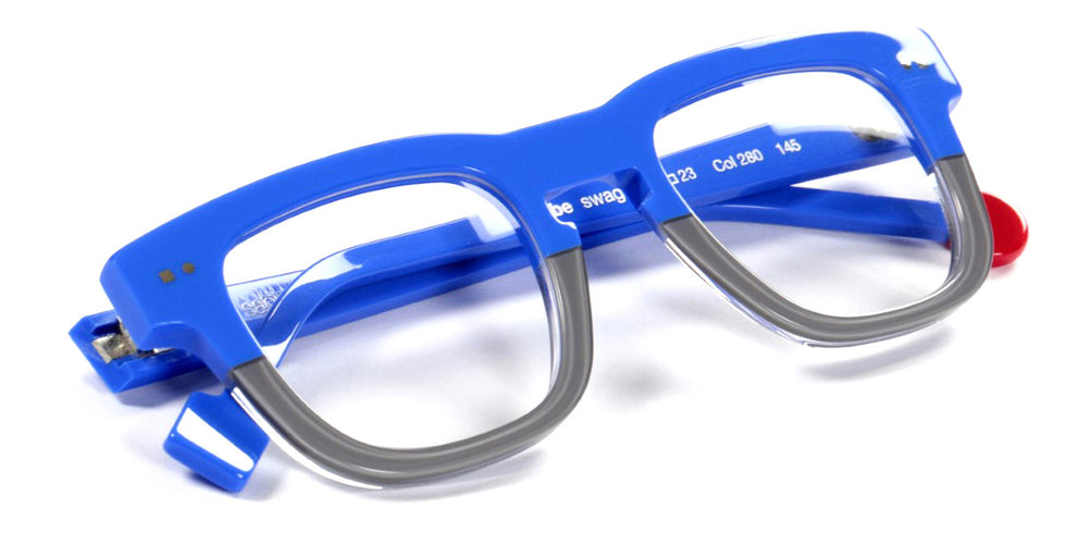 Sabine Be® Be Swag - Shiny Blue Majorelle / Shiny Grey Eyeglasses
