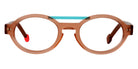 Sabine Be® Be Trendy - Matte Translucent Beige / Satin Turquoise Eyeglasses