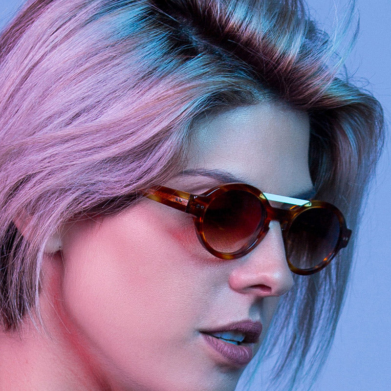 Sabine Be® Be Trendy Sun - Matte Translucent Beige / Satin Turquoise Sunglasses