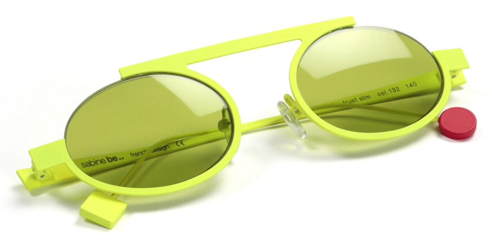 Sabine Be® Be Trust Slim Sun - Satin Neon Yellow Sunglasses