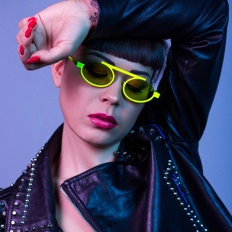 Sabine Be® Be Trust Slim Sun - Satin Neon Yellow Sunglasses