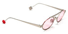 Sabine Be® Be Trust Slim Sun Summer SB Be Trust Slim Sun Summer 128ros 49 - Matte Palladium with pink lenses Sunglasses