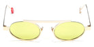 Sabine Be® Be Trust Slim Sun Summer SB Be Trust Slim Sun Summer 129ver 49 - Polished Pale Gold with green lenses Sunglasses