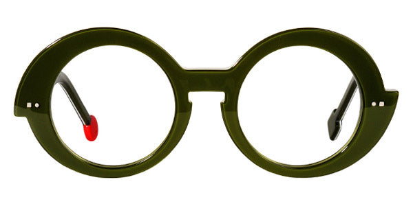 Sabine Be® Be Val De Loire - Shiny Translucent Dark Green / White / Shiny Translucent Dark Green Eyeglasses