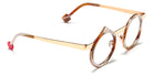 Sabine Be® Be Yoon - Shiny Vintage Horn / Polished Rose Gold Eyeglasses