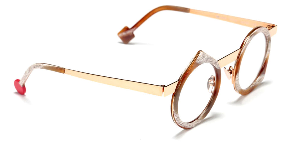 Sabine Be® Be Yoon - Shiny Vintage Horn / Polished Rose Gold Eyeglasses