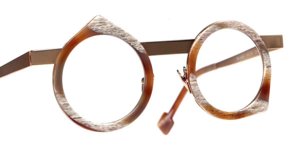 Sabine Be® Be Yoon - Shiny Vintage Horn / Polished Rose Gold Eyeglasses