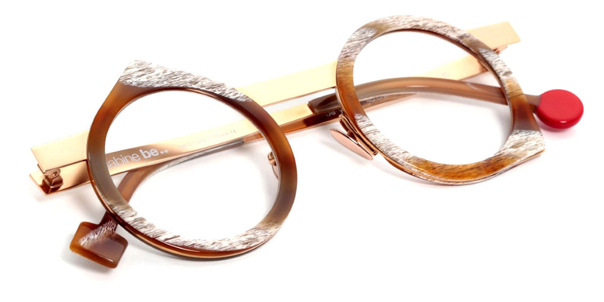 Sabine Be® Be Yoon - Shiny Vintage Horn / Polished Rose Gold Eyeglasses