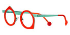 Sabine Be® Be Yoon - Shiny Orange / Satin Turquoise Eyeglasses