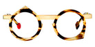 Sabine Be® Be Yoon - Shiny Flamed Tortoise / Polished Pale Gold Eyeglasses