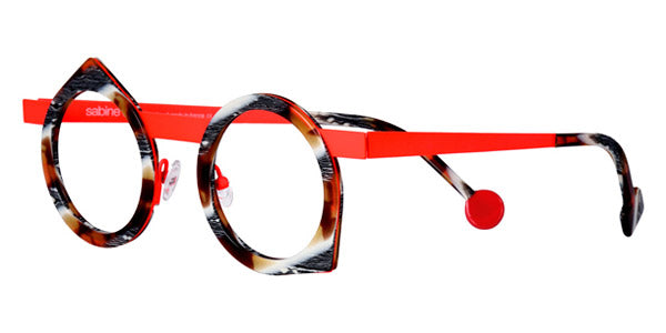 Sabine Be® Be Yoon - Shiny Vintage Tortoise / Satin Neon Orange Eyeglasses