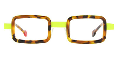 Sabine Be® Be Ziggy - Shiny Fawn Tortoise / Satin Neon Yellow Eyeglasses