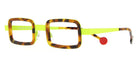 Sabine Be® Be Ziggy - Shiny Fawn Tortoise / Satin Neon Yellow Eyeglasses