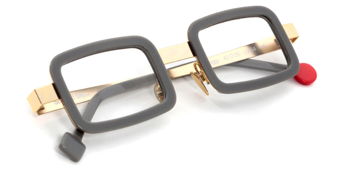Sabine Be® Be Ziggy - Shiny Gray / Polished Pale Gold Eyeglasses