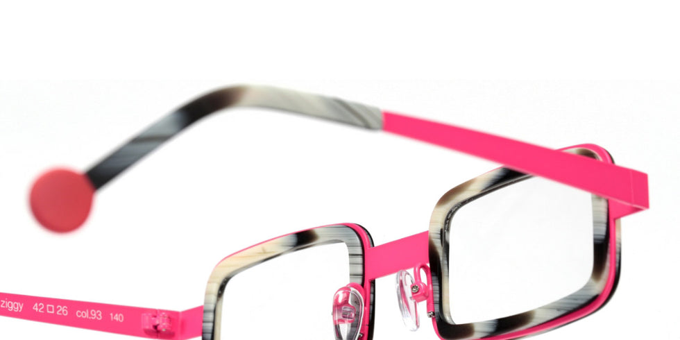 Sabine Be® Be Ziggy - Matt Horn / Neon Pink Satin Eyeglasses