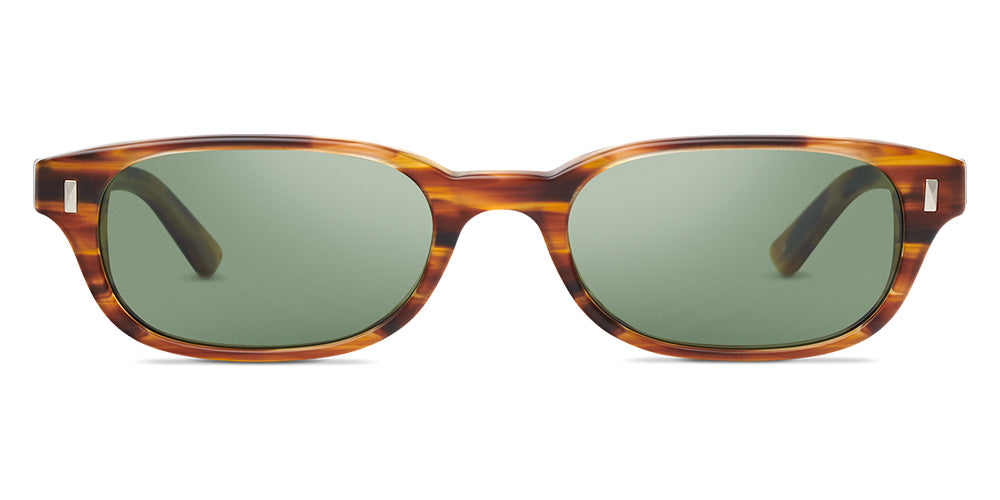 SALT.® BERTRAM SAL BERTRAM 002 53 - Matte Wood Grain/Polarized Glass G-15 Lens Sunglasses