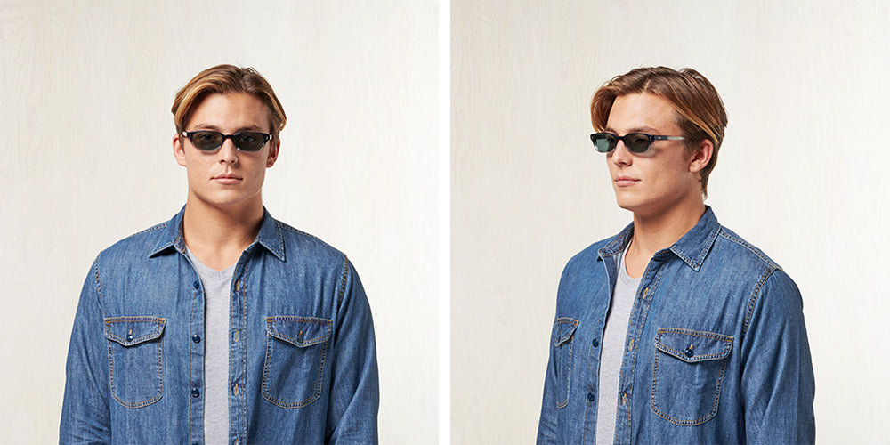 SALT.® BERTRAM SAL BERTRAM 003 53 - Coastal Fog/Glass Denim Sunglasses