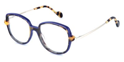 NaoNed® Beuvron NAO Beuvron 14096 49 - Tortoiseshell and Solid Orchid Blue / Champagne Eyeglasses