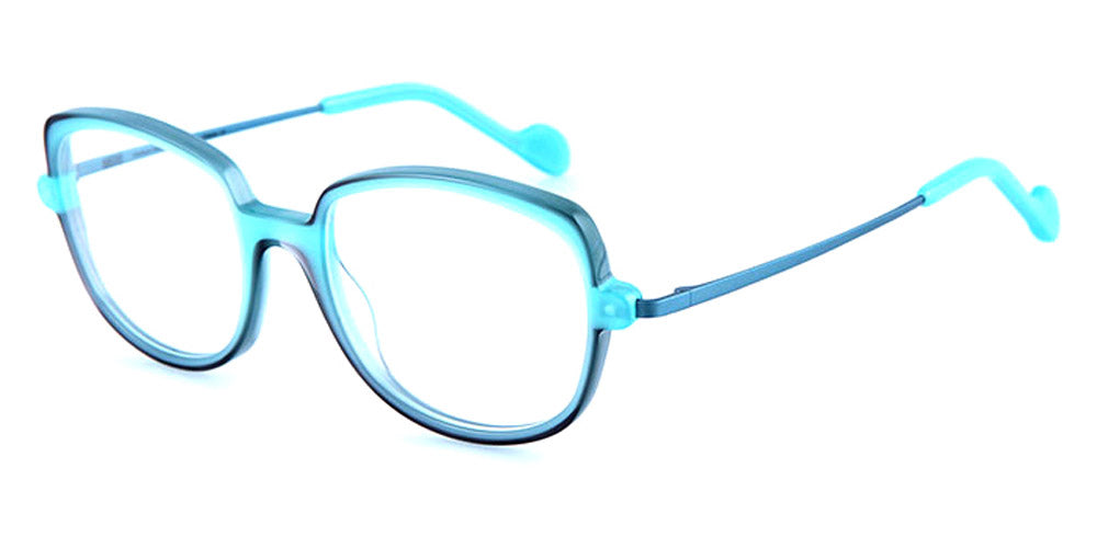 NaoNed® Beuvron NAO Beuvron 31040 49 - Light Blue and Translucent Grey / Metallic Blue Eyeglasses