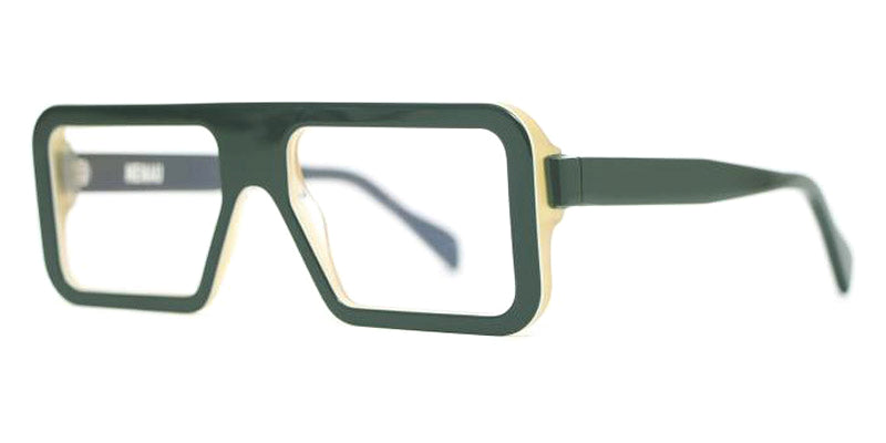 Henau® Biko H BIKO 0H24 54 - 0H24 Dark Green/White/Transparent Pink Eyeglasses