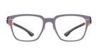 Ic! Berlin® Bo Shiny Aubergine-Flame 52 Eyeglasses